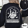 Custom Motherhood Sweatshirt, Funny Mom Sweatshirt, Mama Rock Sweatshirt, Cool Mom Gift, Skeleton Crewneck, Mothers Day...