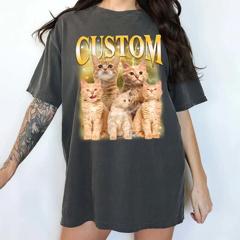 Custom Rap Tee Comfort Colors Shirt, Custom Photo Graphic Tee, Custom Pet Photos Unhinged Tees, Personalized Gift Hoodie,...