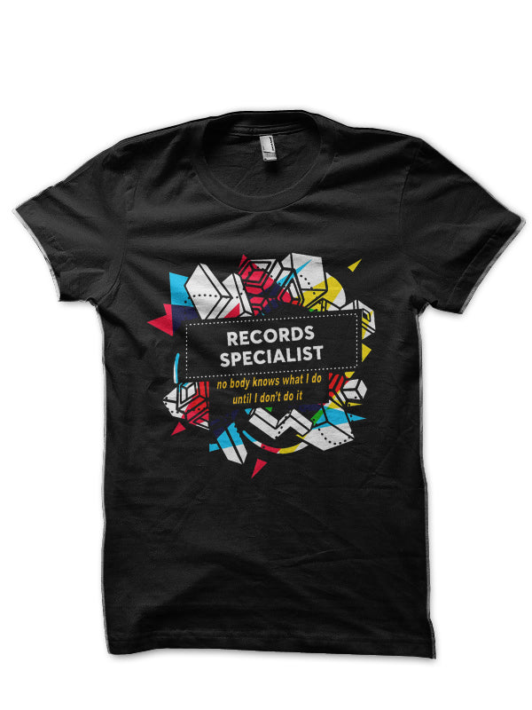 Custom Records-Records Specialist T-Shirt Hoodie, Sweatshirt | PureTeeCo.com