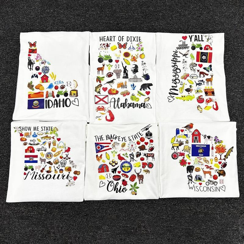 Custom State T-Shirt, Vintage Unisex Tees Hoodie, Sweatshirt | PureTeeCo.com