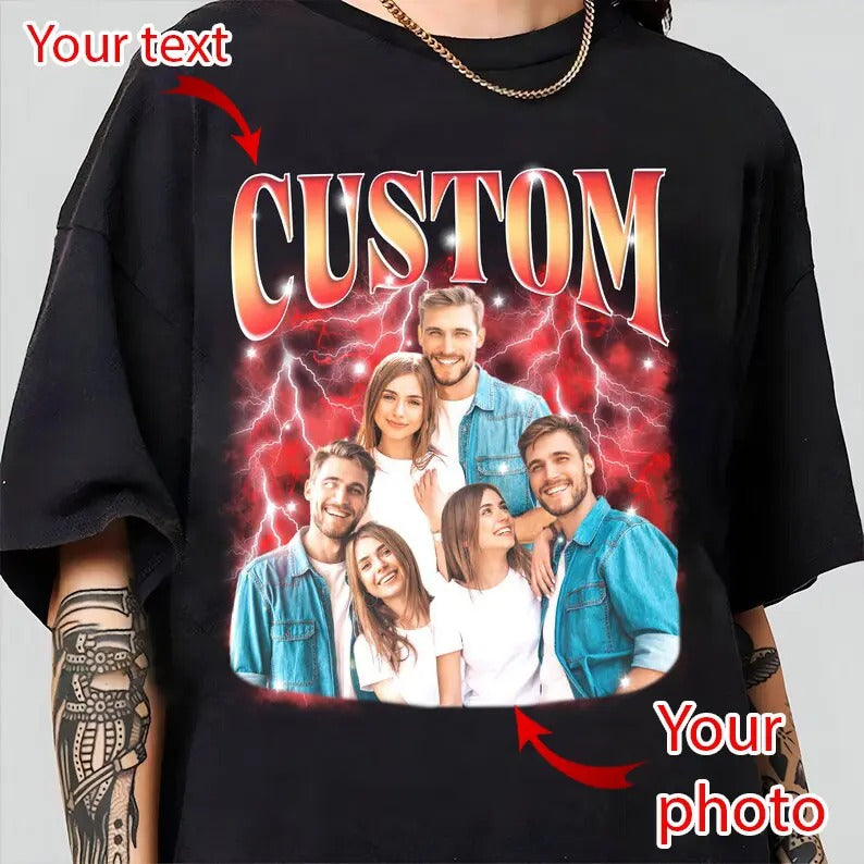 Custom Valentine Bootleg Tee, Custom Your Photo Tshirt, CUSTOM Your Own Bootleg Idea Here, Valentine Gift, HL44