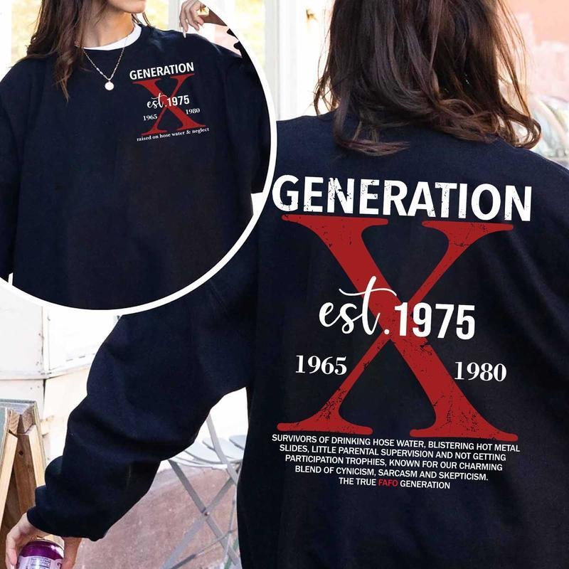 Custom Year Generation X Skull Hoodie New Version Fafo T-shirt Raised On Hose Water And Neglect 100% Cotton Sweater...