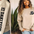 Customized Football Sweatshirt, Your Name Football Shirt, Custom Football Shirt, Game Day Shirt, Football Season Shirt,...