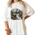 Cute Bear and Forest Retro Style Sweatshirts Hooded Tees  Hunting Season 1 Cotton Top Hoodie | PureTeeCo.com