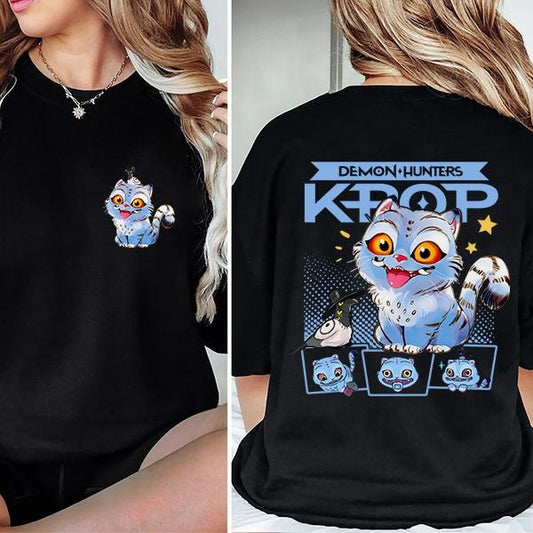 Cute Derpy Tiger Kpop Demon Hunters shirt, Kpop Demon Hunters T-shirt Gift For Women, Saja Girls Fan Poster, 2 Jinu Manga Shirt, Demon Hunter Merch, Mira Pullover For Zoey, Kpop Huntrix Pin