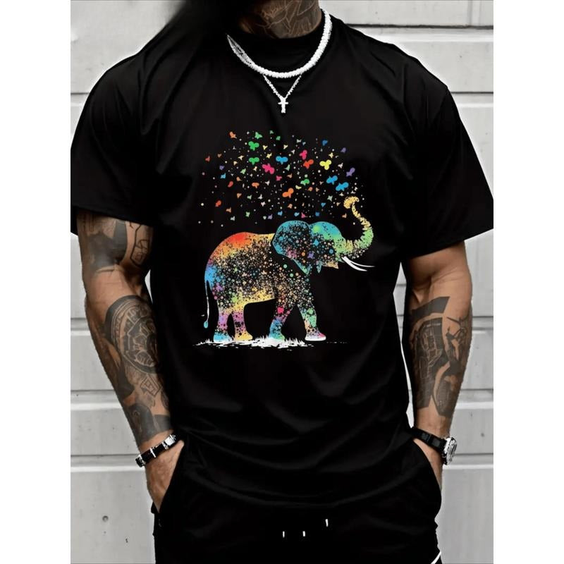 Cute Elephant Lover Animal On Elephant T-Shirt  Cotton Heavy Cotton T Shirt Made in USA Hoodie, Sweatshirt | PureTeeCo.com