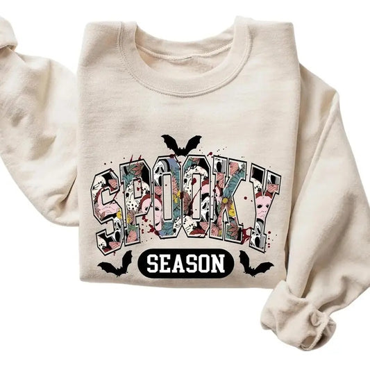 Cute Spooky Season Sweatshirt,  Womens Halloween Sweatshirt, Cute Fall Sweater, Gift For Halloween, Spooky Season Shirt