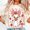Cute Strawberry Goose Shirt Summer Goose Mama Coquette Mothers Day Funny Shirt T-Shirt Hoodie, Sweatshirt | PureTeeCo.com