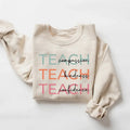 Cute Teach Sweatshirt Compassion Kindness Confidence Teacher Sweatshirt Teacher Appreciation Gifts Group Teacher...