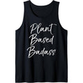 Cute Vegan Workout Gear for Women Funny Plant Based Badass Tank Top MADE IN USA T-Shirts, Hoodie, Sweatshirt | PureTeeCo.com