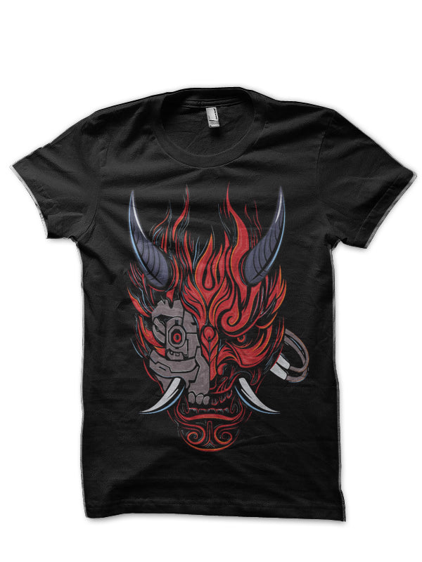 Cyber Punk samurai Black T-Shirt Hoodie, Sweatshirt | PureTeeCo.com