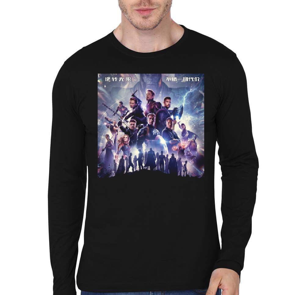Avengers Endgame Black Full Sleeve T-Shirt Style001 Hoodie, Sweatshirt | PureTeeCo.com