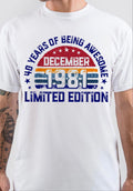 December 1981 40 Years Of Being Awesome T-Shirt Hoodie, Sweatshirt | PureTeeCo.com