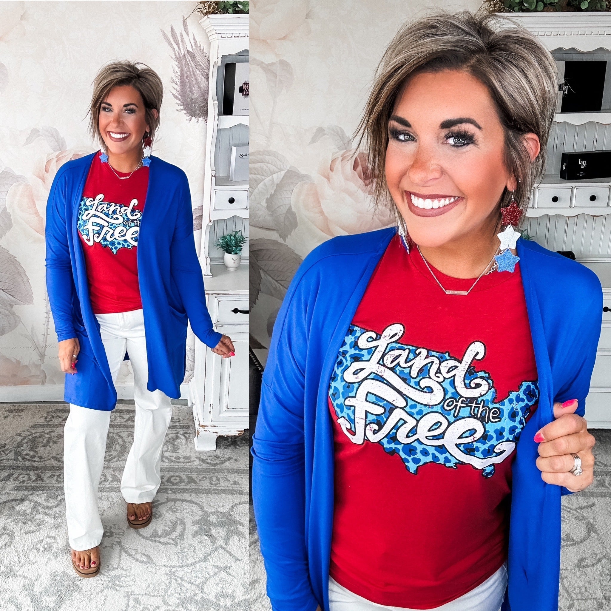 Land of the Free Graphic Tee Hoodie, Sweatshirt | PureTeeCo.com (Image 3)