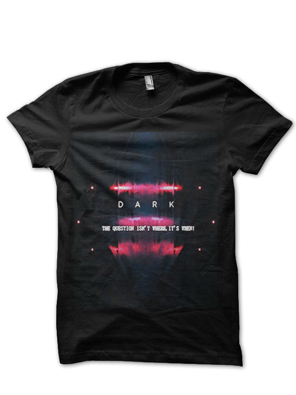 The Question Isnâ€™t Where Its When! Half Sleeve Black T-Shirt Hoodie, Sweatshirt | PureTeeCo.com
