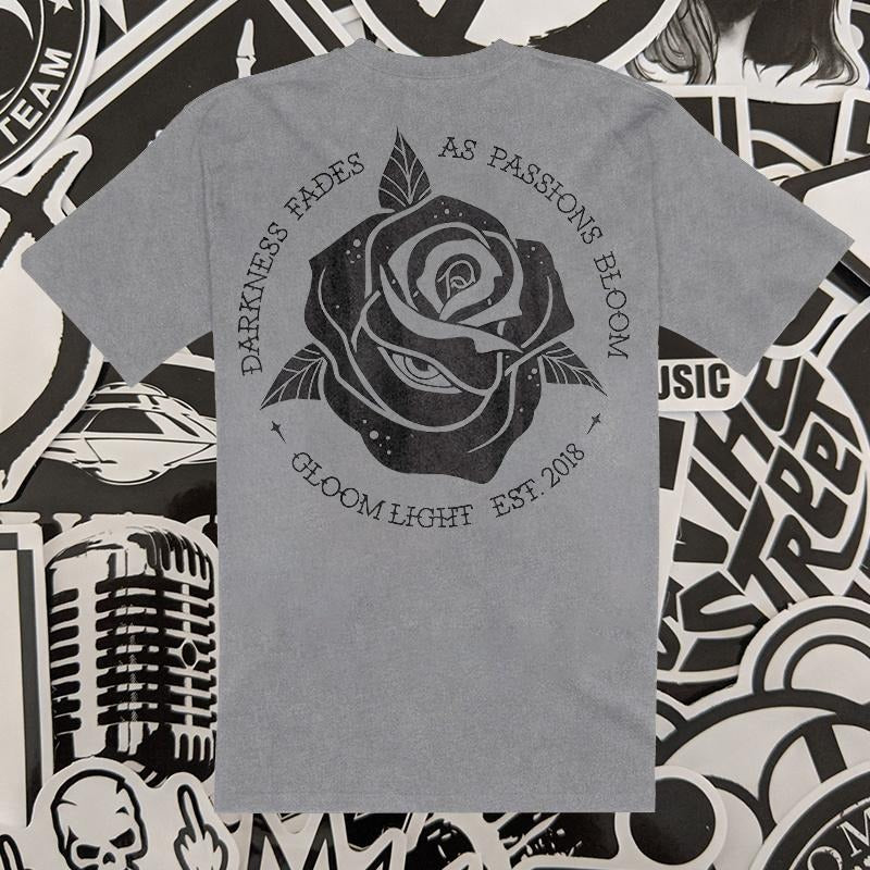 DARKNESS FADES rose print men casual tees designer - Naughty Clothes Men Hoodie, Sweatshirt | PureTeeCo.com