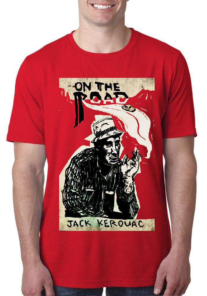 Jack Kerouac Red T-Shirt Hoodie, Sweatshirt | PureTeeCo.com