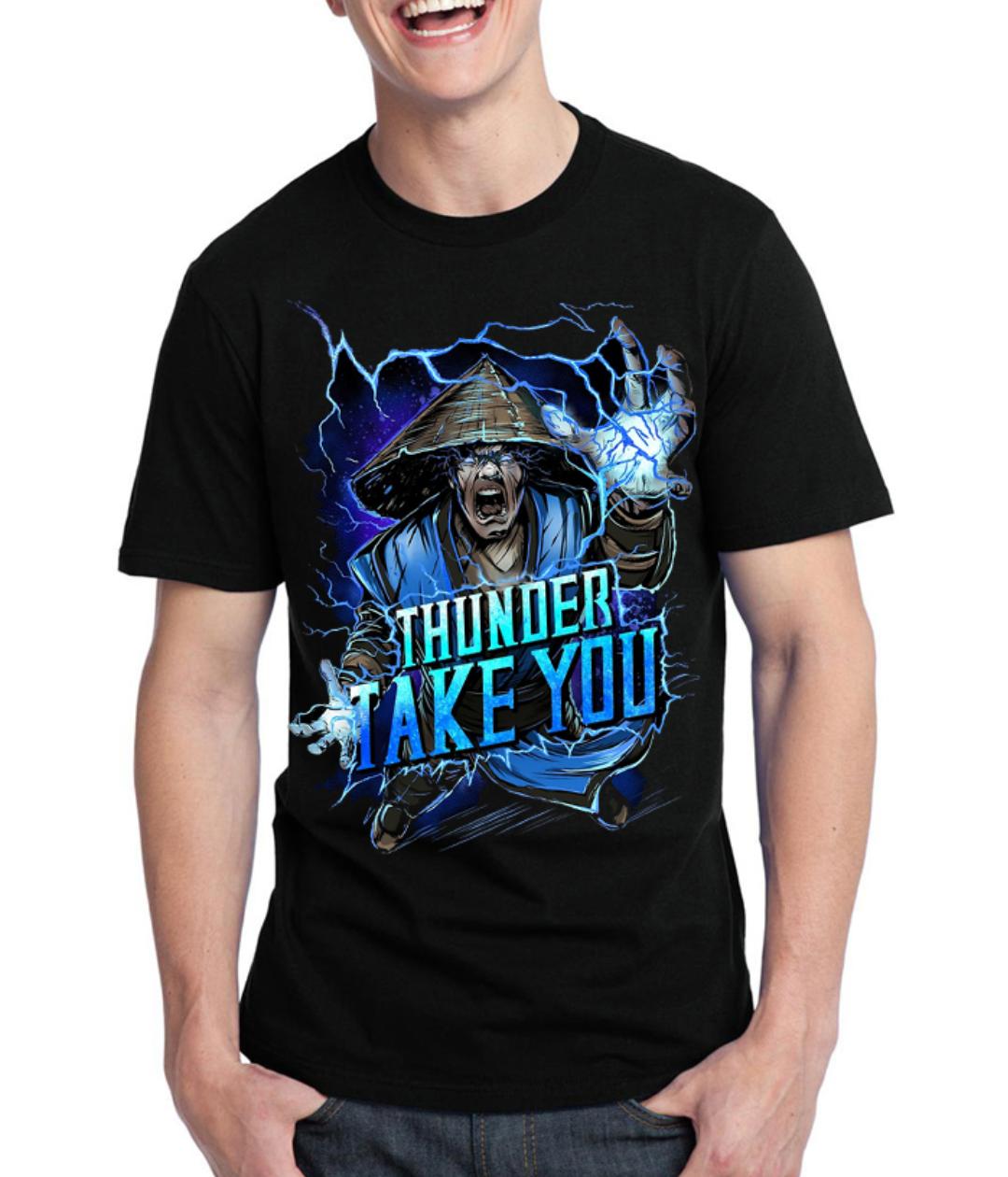 Raiden Thunder Black T-Shirt Hoodie, Sweatshirt | PureTeeCo.com