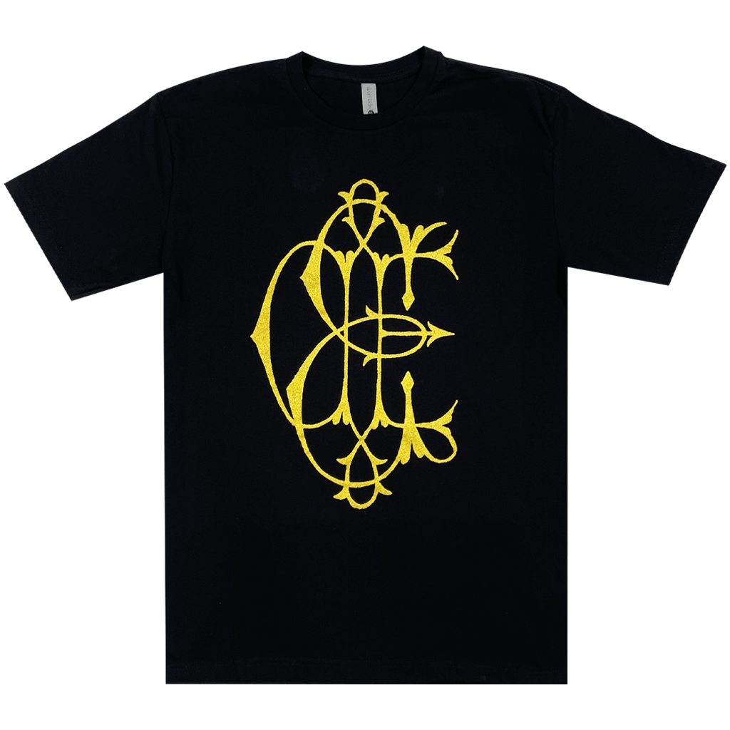 Monogram Black T-Shirt Hoodie, Sweatshirt | PureTeeCo.com (Image 1)