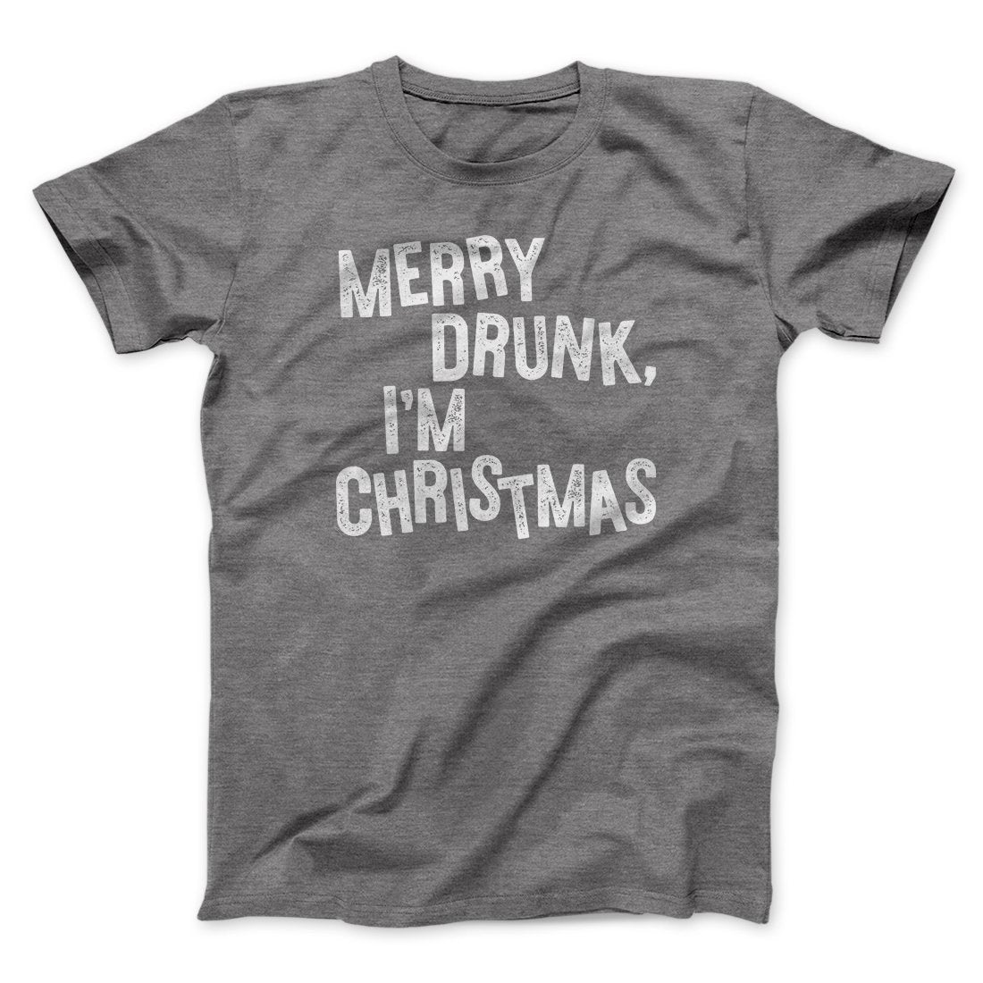 Merry Drunk I'm Christmas Men/Unisex T-Shirt Hoodie, Sweatshirt | PureTeeCo.com (Image 4)