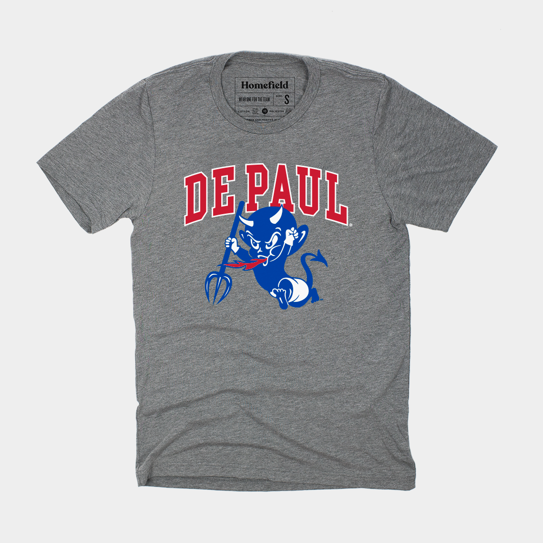 Retro DePaul Blue Demons Mascot T-Shirt Hoodie, Sweatshirt | PureTeeCo.com