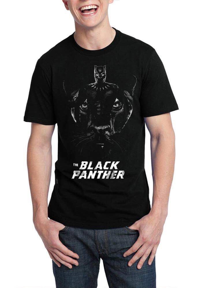 Classic Black Panther Black T-Shirt Hoodie, Sweatshirt | PureTeeCo.com