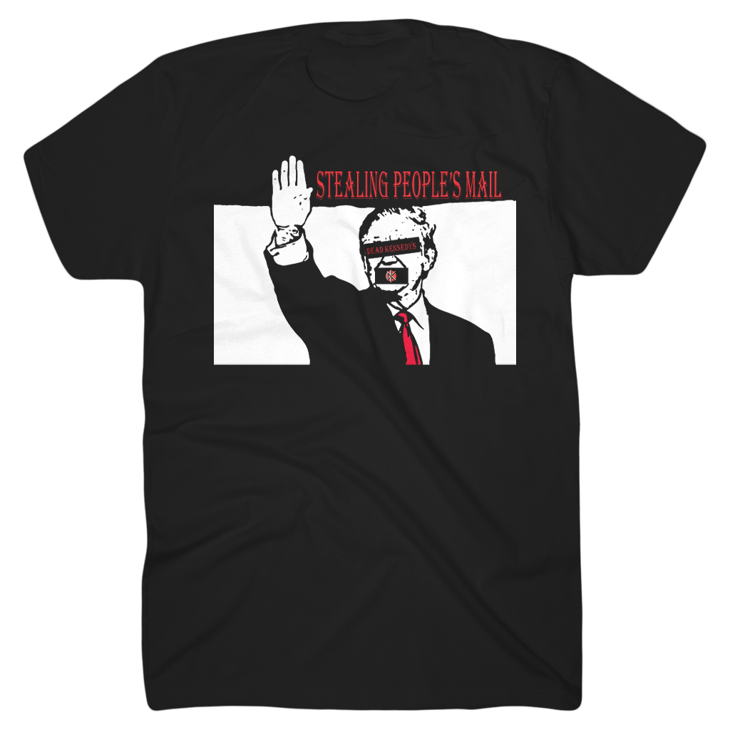 Stealing People's Mail Black T-Shirt Hoodie, Sweatshirt | PureTeeCo.com (Image 1)