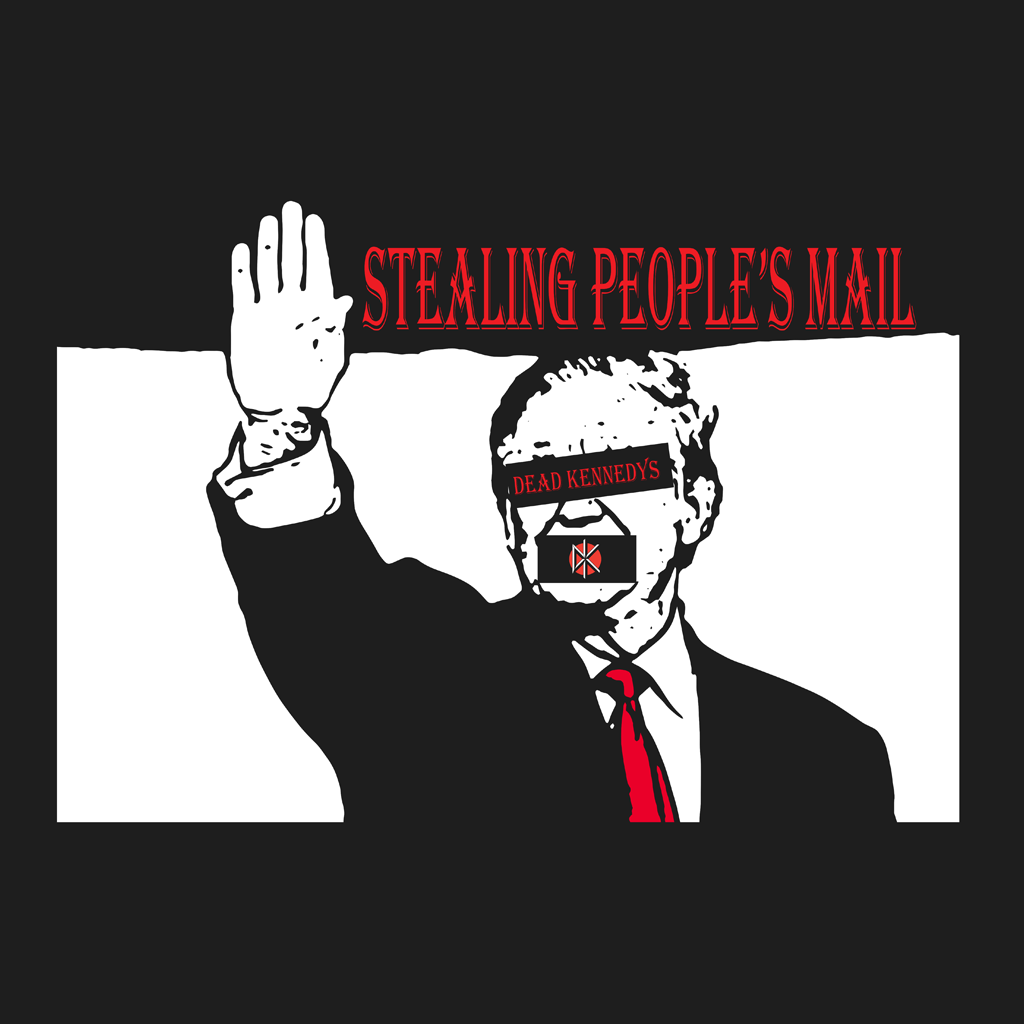 Stealing People's Mail Black T-Shirt Hoodie, Sweatshirt | PureTeeCo.com (Image 2)