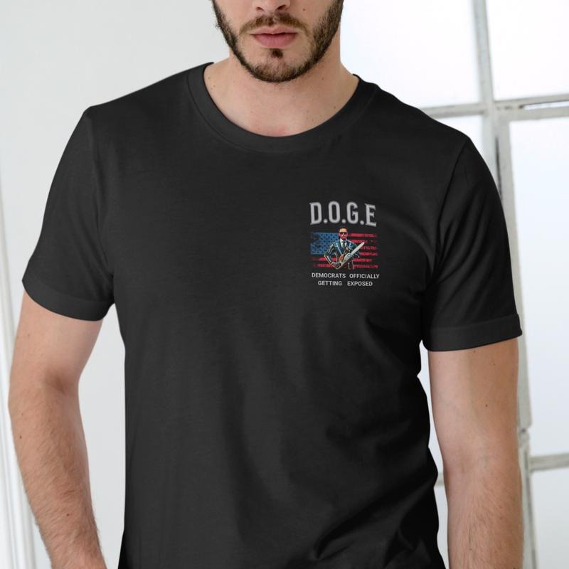 DOGE DEMOCRATS OFFICIALLY GETTING EXPOSED T Shirt, Unisex, Cotton Menswear Stylish Hoodie, Sweatshirt | PureTeeCo.com
