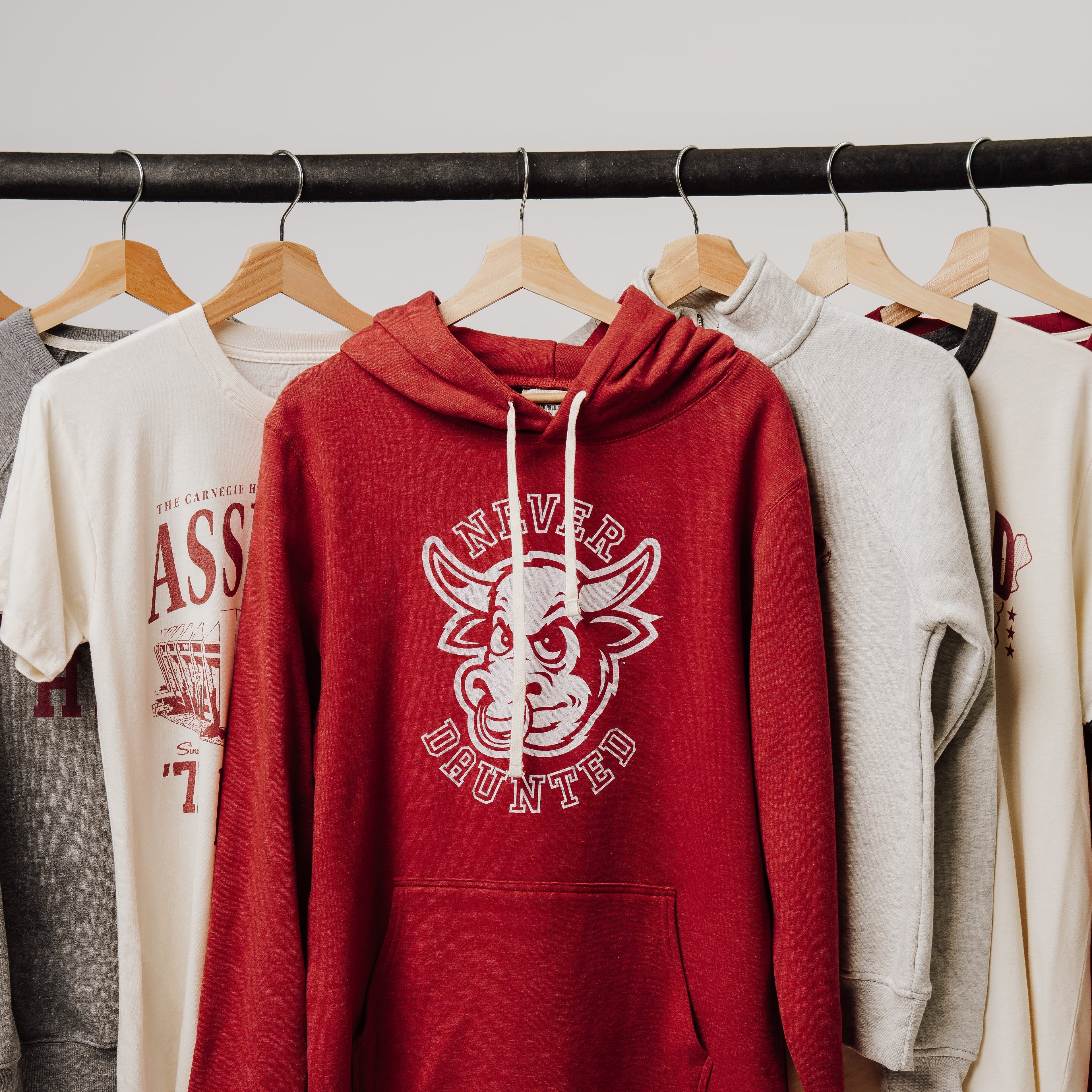 Vintage IU Bison "Never Daunted" Hoodie Style001 T-Shirts, Sweatshirt | PureTeeCo.com (Image 2)