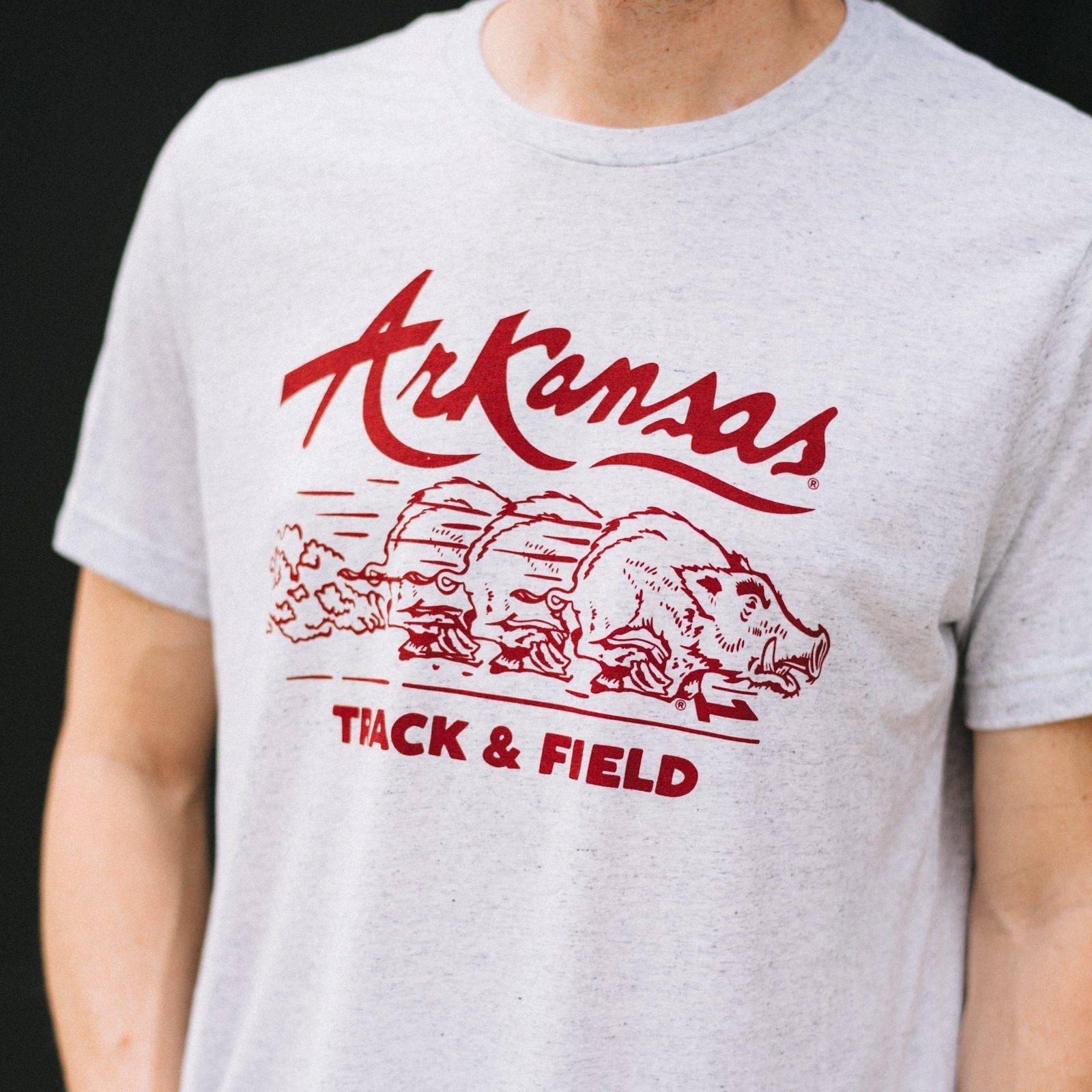 Vintage Arkansas Track and Field Shirt Style001 Hoodie, Sweatshirt | PureTeeCo.com (Image 2)