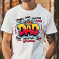 Dad Graffiti Shirt for Men Funny Father's Day Hero King Dad Unisex 100% Cotton