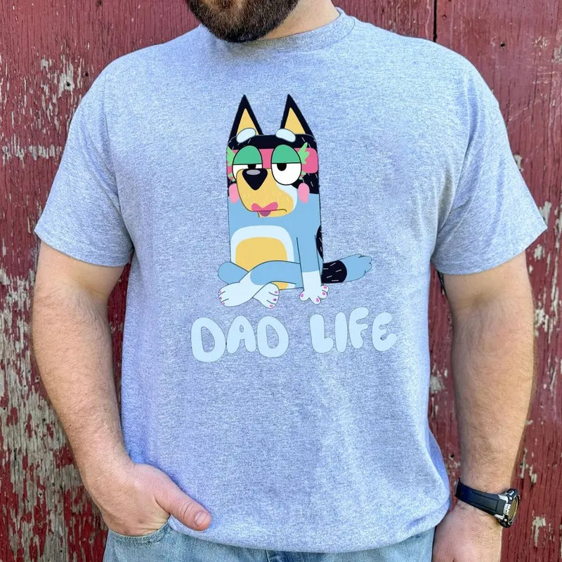 Dad Life Shirt, Bluey Girl Dad Shirt, Gift For Him, Perfect Gift for Dad, Father's Day, Birthday, New Dad Shirt, Gift...
