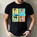 Dad Vibes Bluey Dog Shirt, Bluey Dog Dad Sweatshirt, Bluey Dog Characters Tee, Father's Day Sweatshirt, Best Dad Gift,...