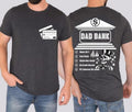 Dad bank shirt, funny dad shirt, fathers day shirt, dad of girls shirt, dad designs shirt, banker dad shirt, Bank of Dad...