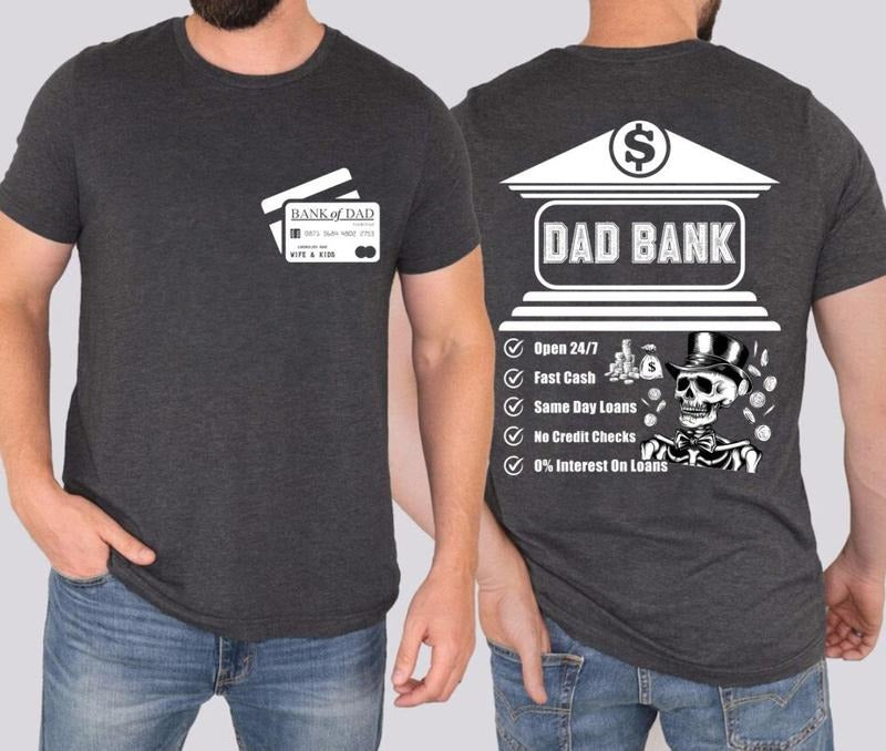 Dad bank shirt, funny dad shirt, fathers day shirt, dad of girls Hoodie, Sweatshirt | PureTeeCo.com