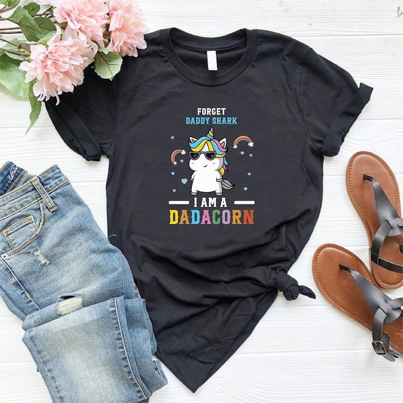Dadacorn T Shirt Hoodie Sweater,Unicorn Dad Shirt,Funny Dad Shirt Gift,Best Dad Shirt,Fathers Day Gift,Unicorn...