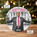 Daddy's Home Ornament White House Trump 2024 Ornament Political Ornament Election Ornament Funny Trump Ornament Trump...