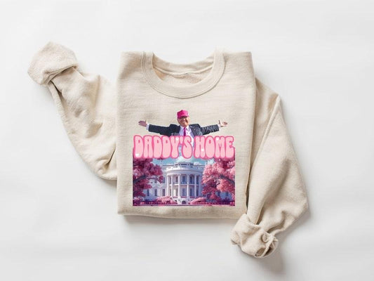 Daddys home shirt, White House trump 2024 shirt get in losers, trump sweatshirt, republican  sweater and hoodie
