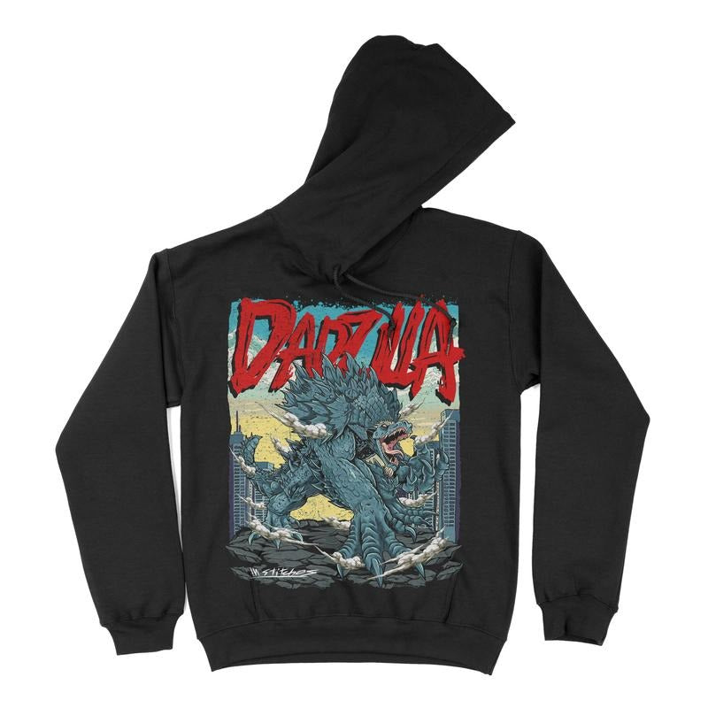 Dadzilla - Premium Fleece Hoodie, Super Soft Hoodie, Monster Hoodie Pull Over T-Shirts, Sweatshirt | PureTeeCo.com