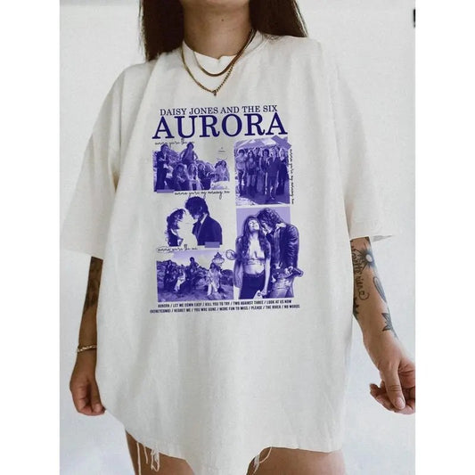 Daisy Jones And The Six Poster Shirt, Aurora World Tour Merch Tee