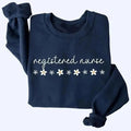 Daisy RN Nurse Sweatshirt, Nurse Shirt, Nursing Crewneck, Registered Nurse Shirt, Graduation Gift For New Nurse, Floral...