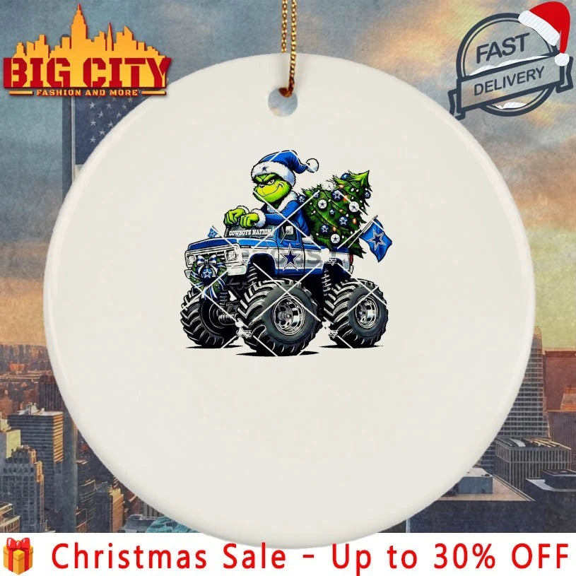 Dallas Cowboys Grinch Christmas Monster Truck shirt