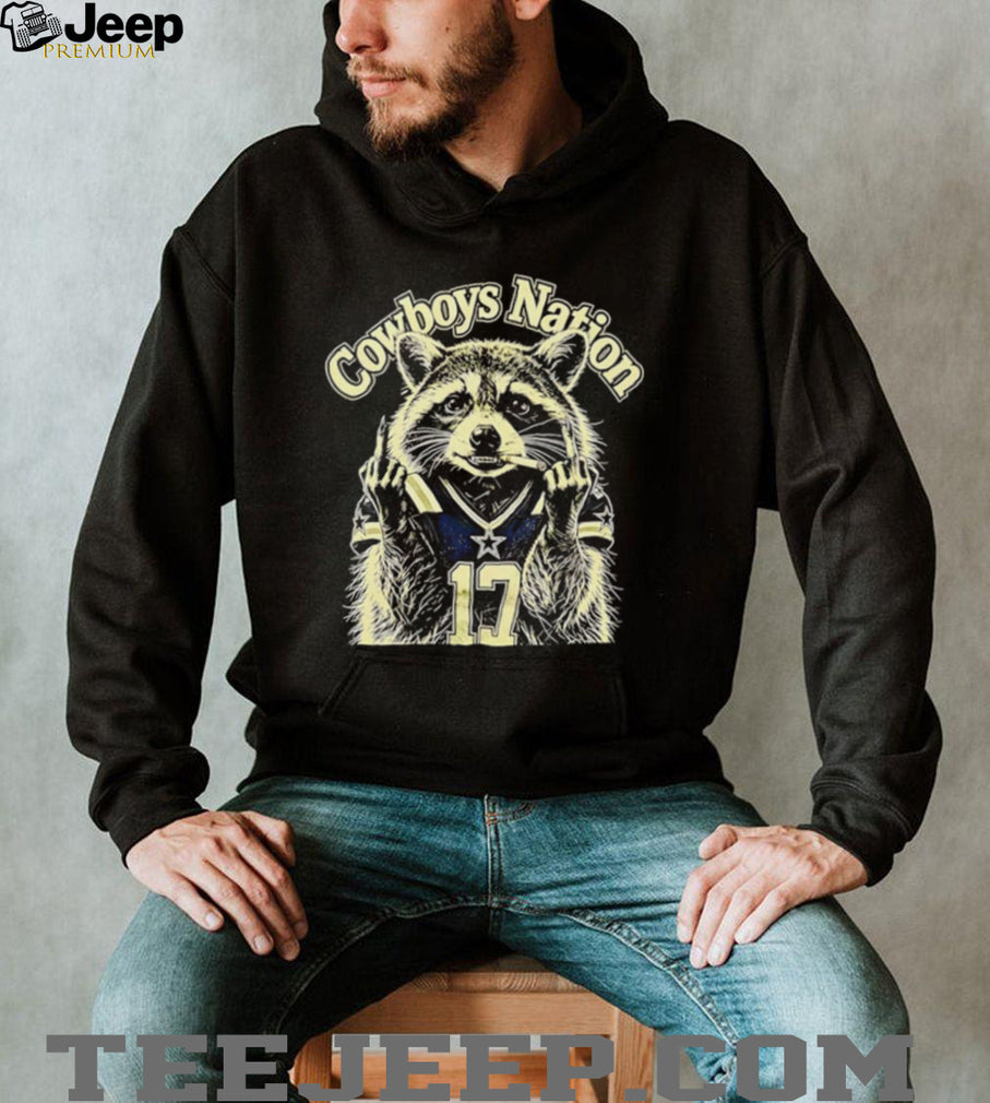 Dallas Cowboys Raccoon Smoking middle finger and smoking Humor shirt