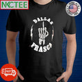 Dallas Frasca skeleton hand one finger shirt