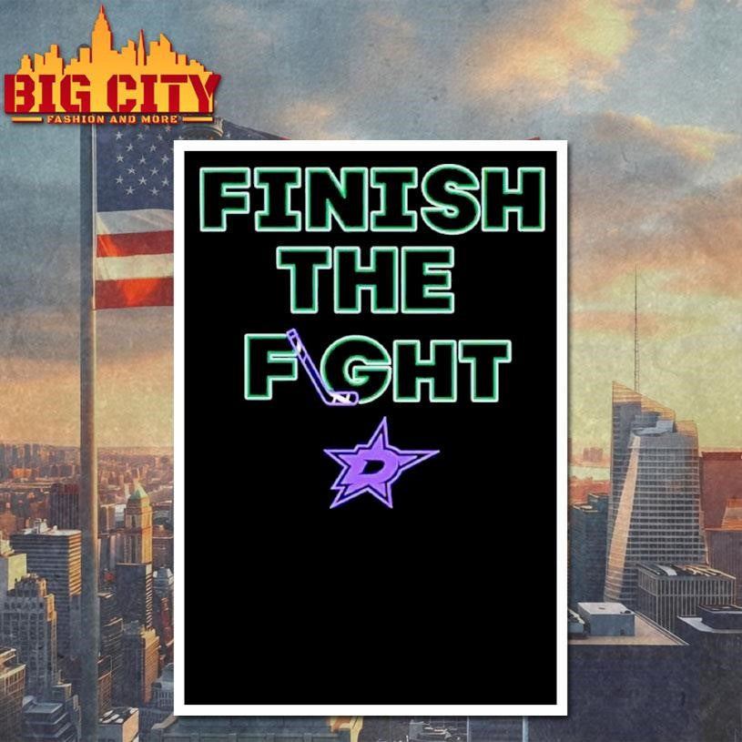 Official Dallas Stars Hockey Finish the Fight Shirt