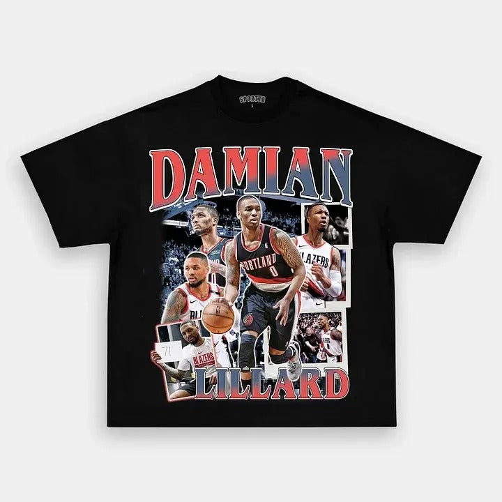 Damian Lillard TEE - VINTAGE TEE - SPORT TEE - GRAPHIC MEN'S T-SHIRT SWEATSHIRT HOODIE - GIFT FOR FAN | PureTeeCo.com