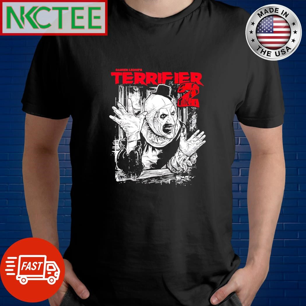 Damien Leone’s Terrifier 2 Here’s art shirt