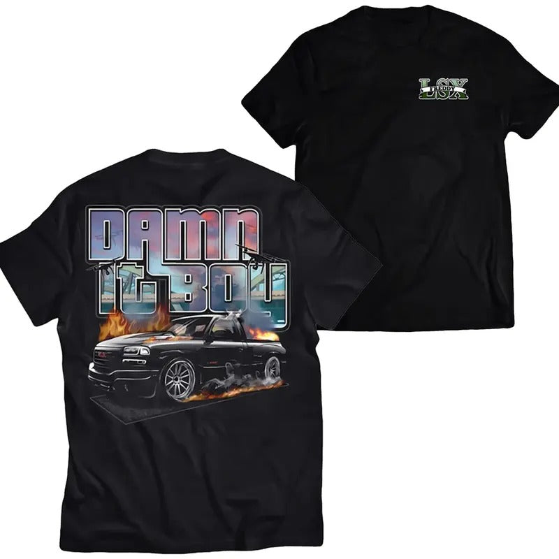Dammit Boy T-Shirt, Graphic Car Design Tee, Unisex Cotton Casual Top, Perfect for Car Enthusiasts Menswear Man Hoodie,...