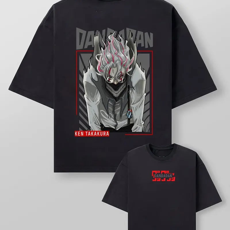 Dandadan Double Side Graphic Tee | Dan-da-dan  Japanese Style Match Sneaker Tee | Dandadan Anime Fan Gift Tee Hoodie,...